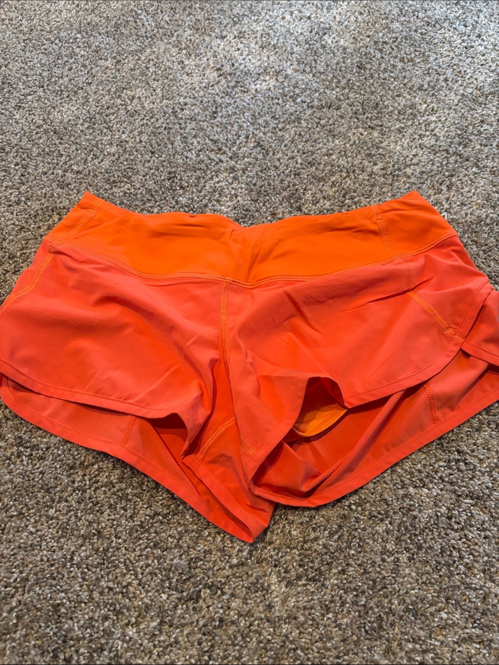 Women’s Orange Active Running Shorts